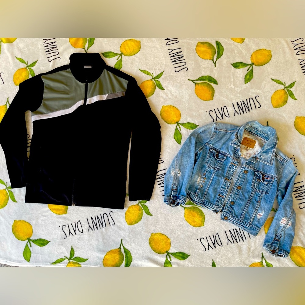 Buy black Puma Jacket get Hollister Jeans free